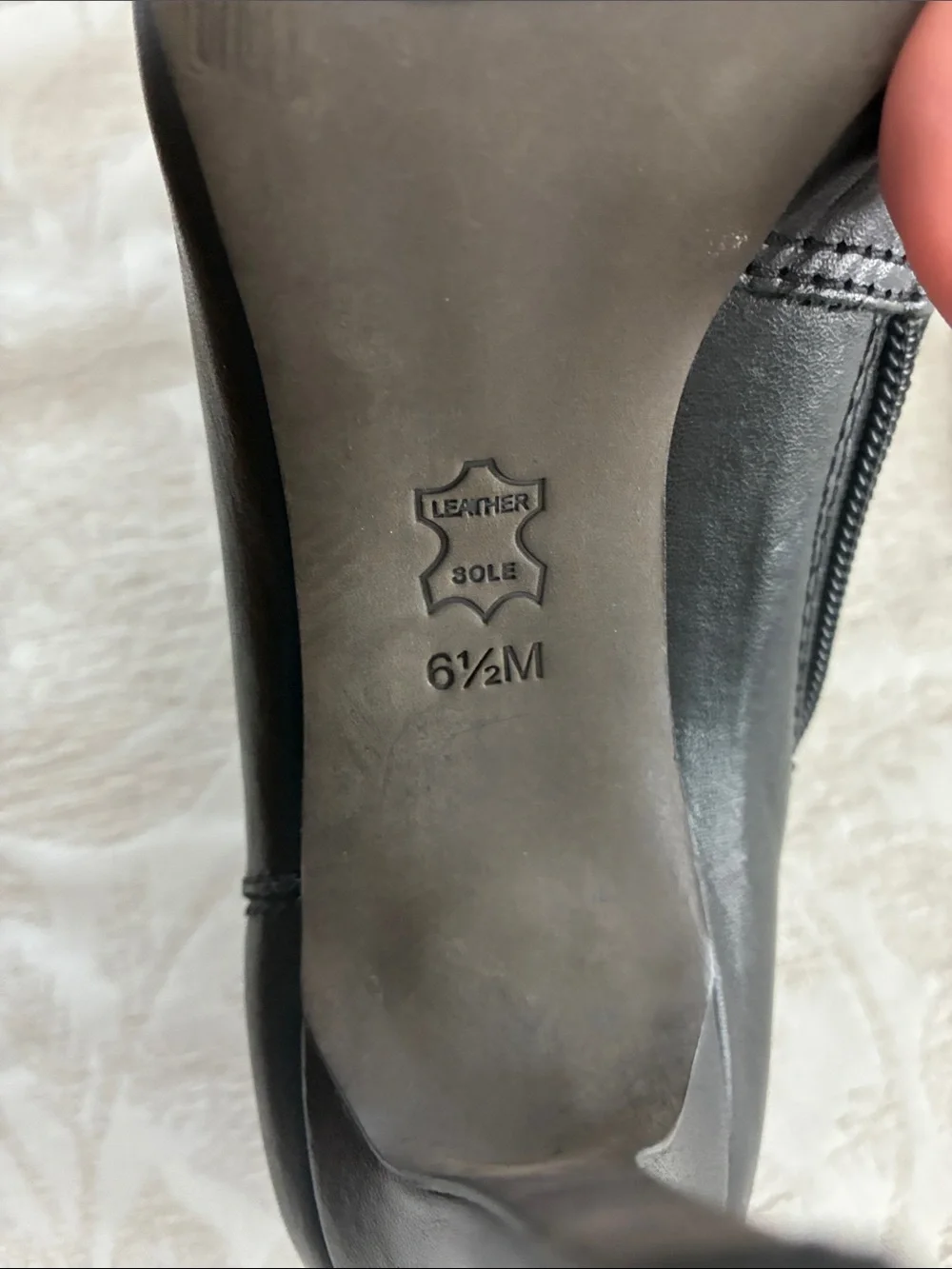 Tory Burch Classic Black Leather High-Heel Ankle Booties with Side Zip